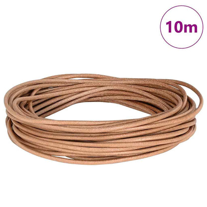 Kožený Provázek Hnědá Ø2,5 Mm X 10 M Kůže
