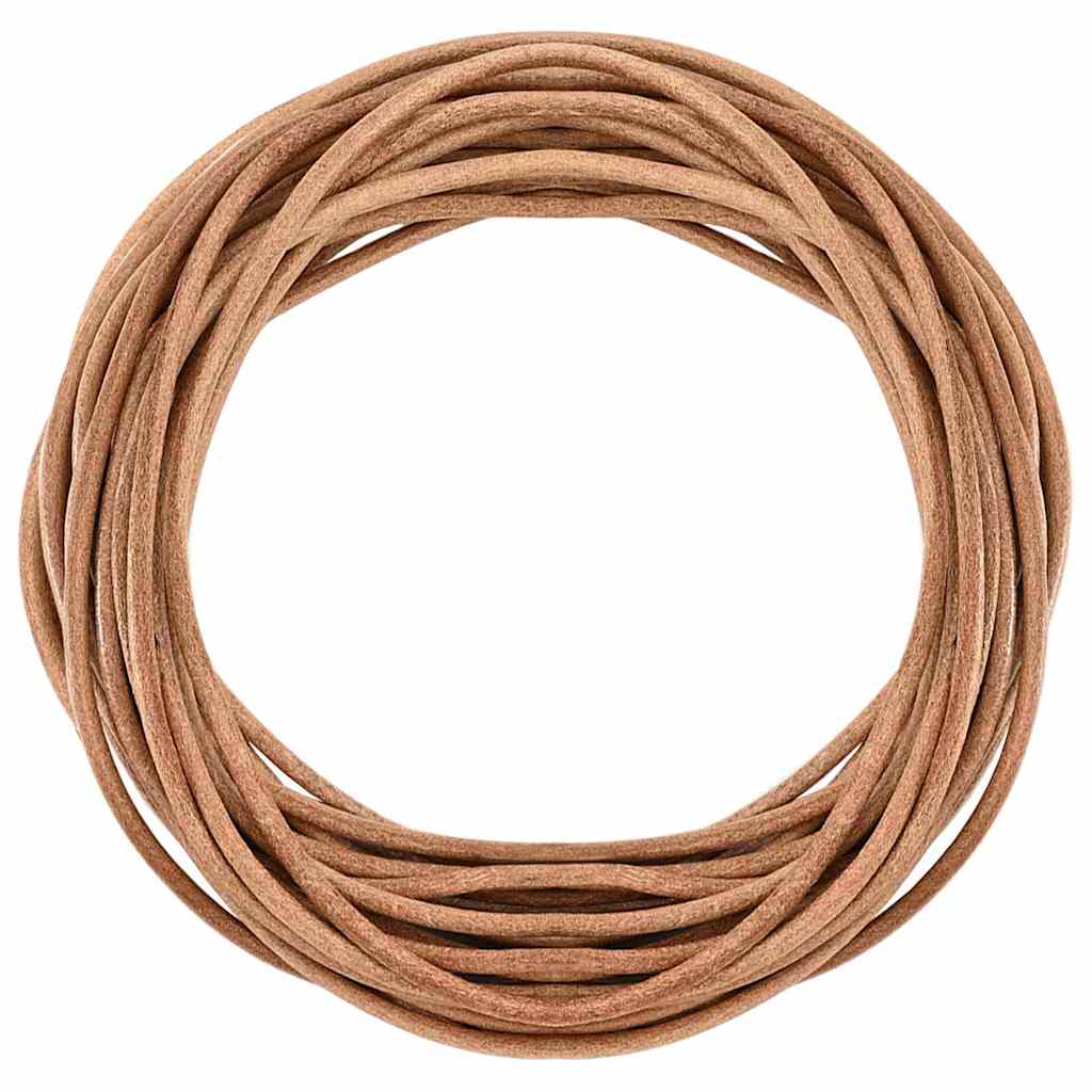 Kožený Provázek Hnědá Ø3 Mm X 5 M Kůže