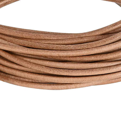 Kožený Provázek Hnědá Ø3 Mm X 10 M Kůže