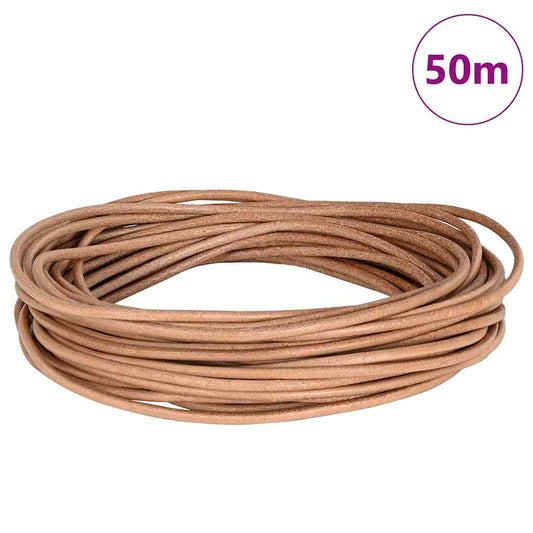 Kožený Provázek Hnědá Ø3 Mm X 50 M Kůže