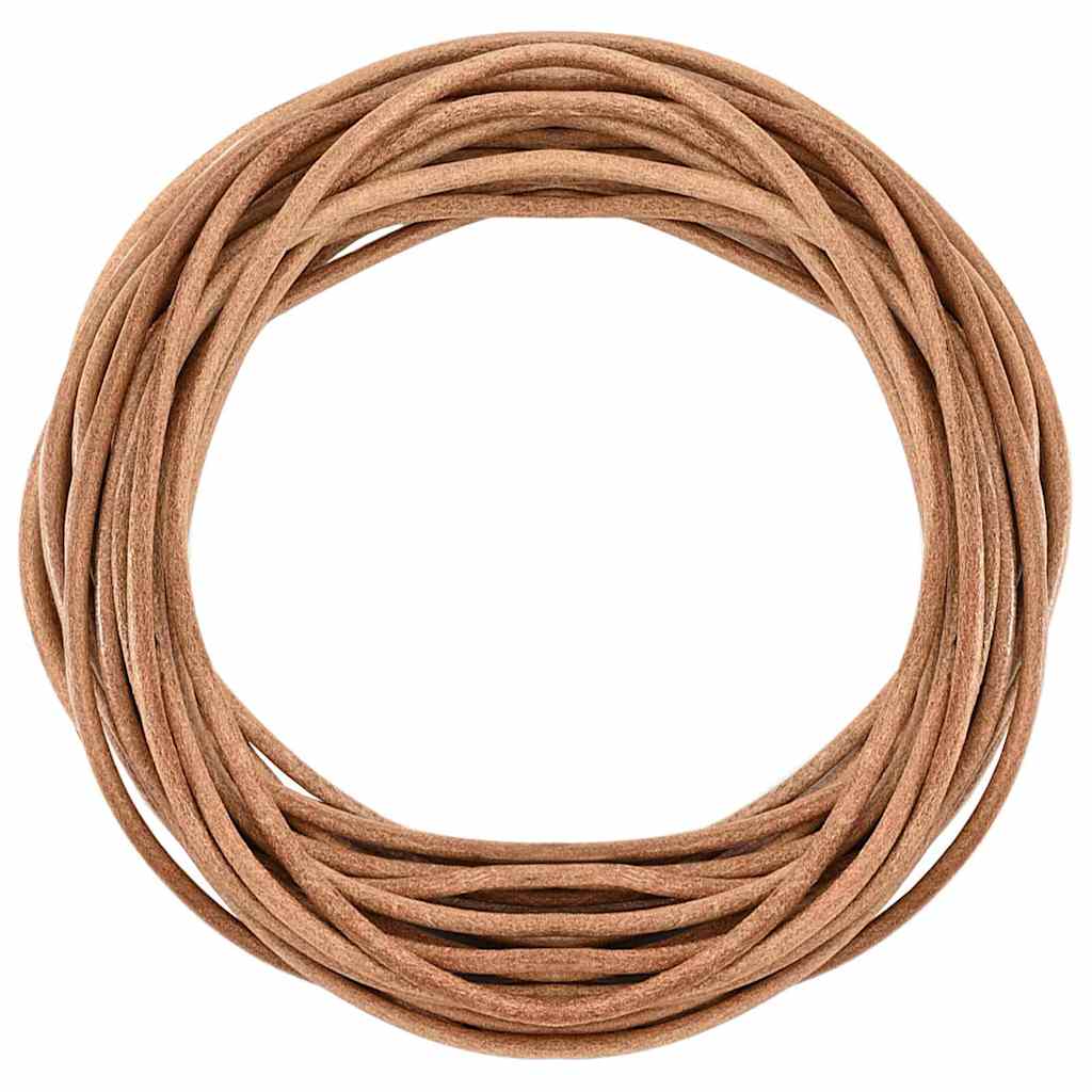 Kožený Provázek Hnědá Ø4 Mm X 5 M Kůže