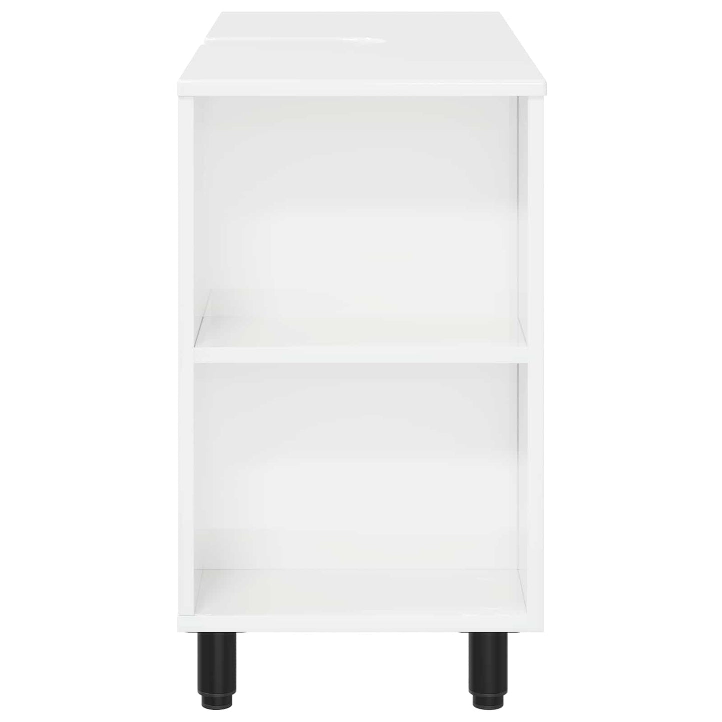 Umývadlo Do Koupelny Bílá S Vysokým Leskem 80 X 35 X 60 Cm