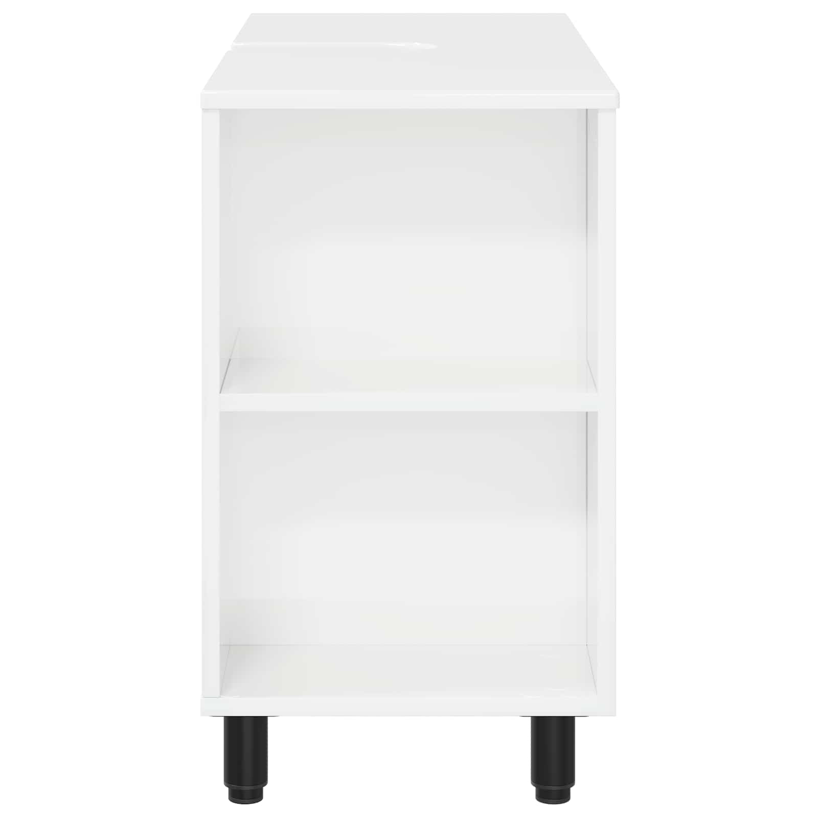 Umývadlo Do Koupelny Bílá S Vysokým Leskem 80 X 35 X 60 Cm