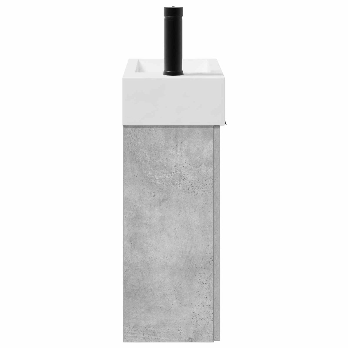 Koupelnová Skříňka S Baterií Betonově Šedá 45,5 X 22,5 X 84 Cm