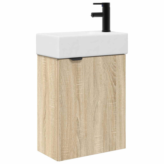 Koupelnová Skříňka S Baterií Dub Sonoma 45,5 X 22,5 X 84 Cm