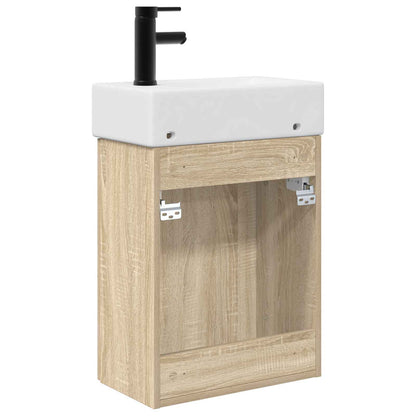 Koupelnová Skříňka S Baterií Dub Sonoma 45,5 X 22,5 X 84 Cm