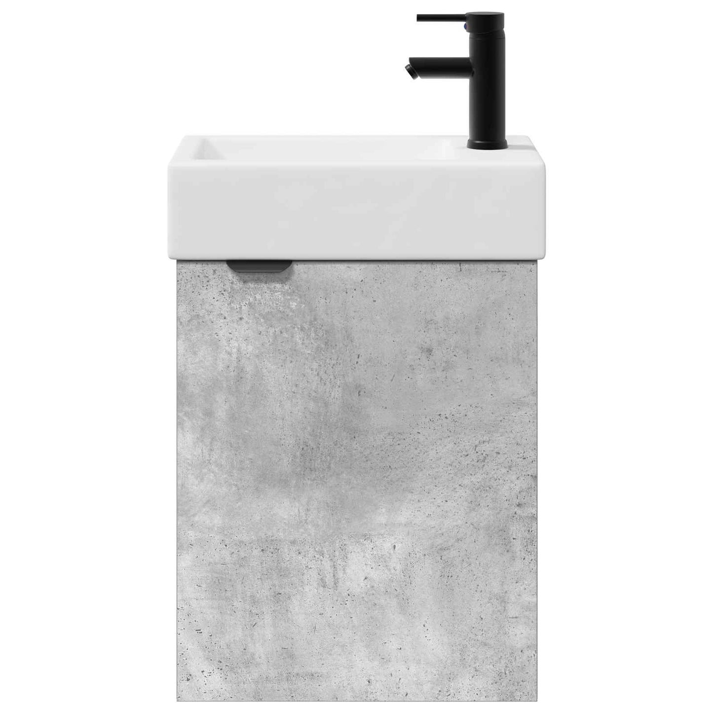 Koupelnová Skříňka S Baterií Betonově Šedá 45,5 X 22,5 X 84 Cm