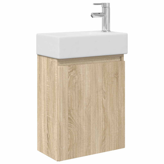 Koupelnová Skříňka S Baterií Dub Sonoma 45,5 X 22,5 X 84 Cm