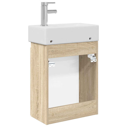 Koupelnová Skříňka S Baterií Dub Sonoma 45,5 X 22,5 X 84 Cm