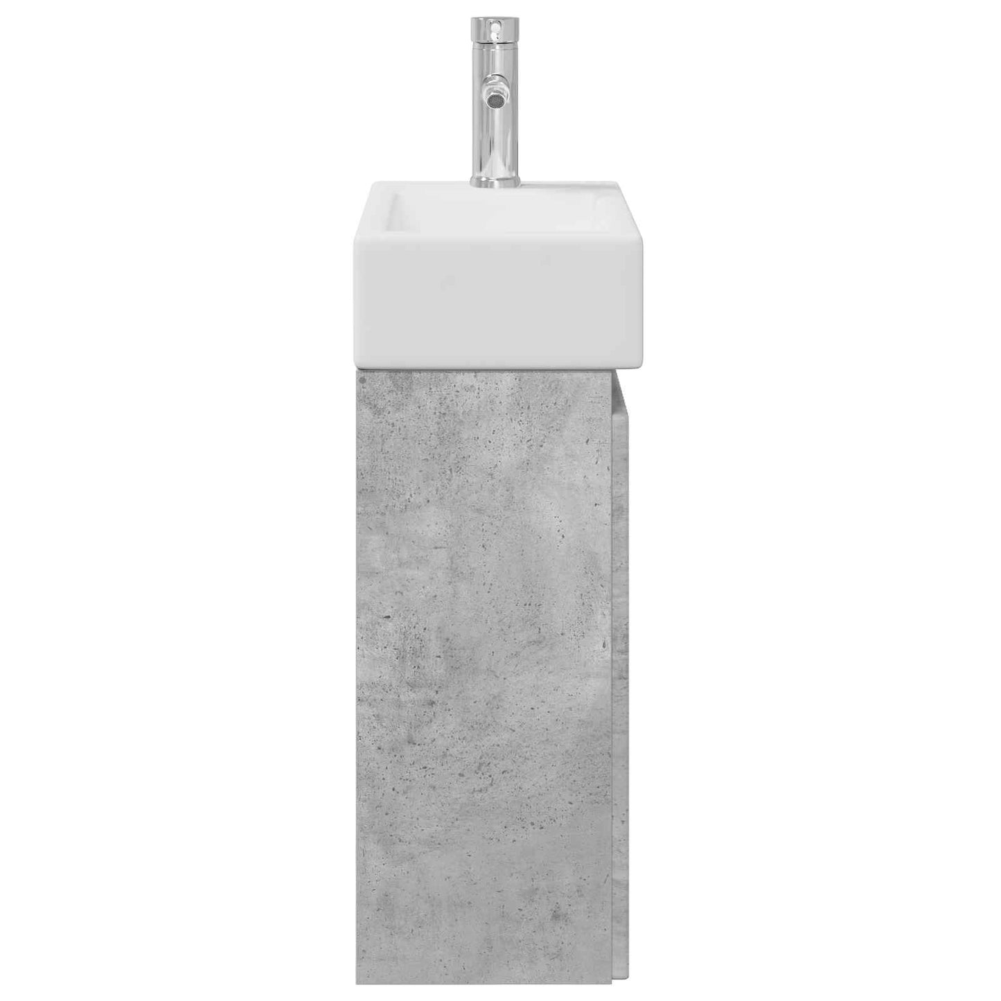 Koupelnová Skříňka S Baterií Betonově Šedá 45,5 X 22,5 X 84 Cm