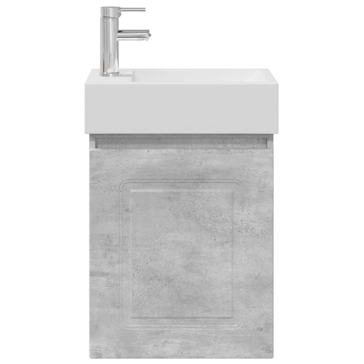Koupelnová Skříňka S Baterií Betonově Šedá 45,5 X 22,5 X 84 Cm