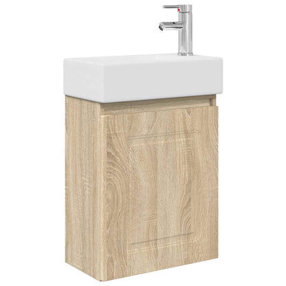 Koupelnová Skříňka S Baterií Dub Sonoma 45,5 X 22,5 X 84 Cm