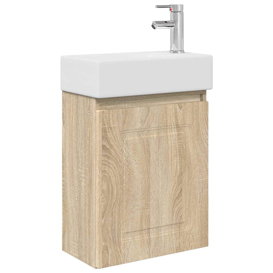 Koupelnová Skříňka S Baterií Dub Sonoma 45,5 X 22,5 X 84 Cm