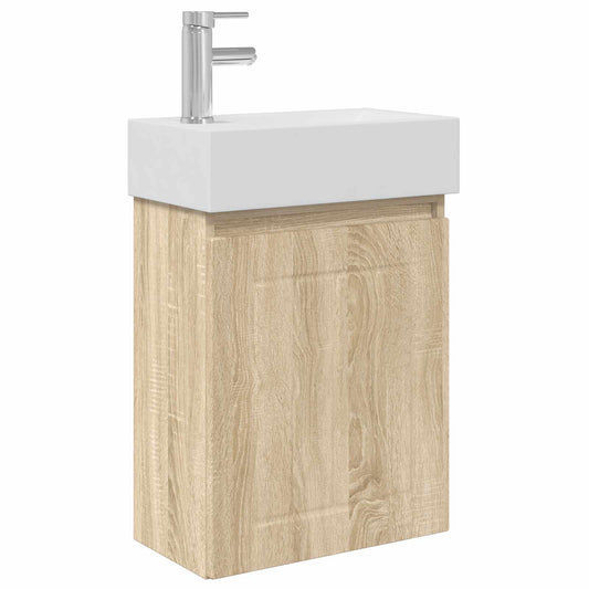 Koupelnová Skříňka S Baterií Dub Sonoma 45,5 X 25,5 X 84 Cm
