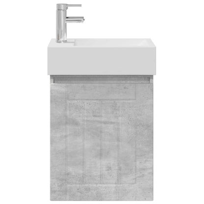 Koupelnová Skříňka S Baterií Betonově Šedá 45,5 X 25,5 X 84 Cm