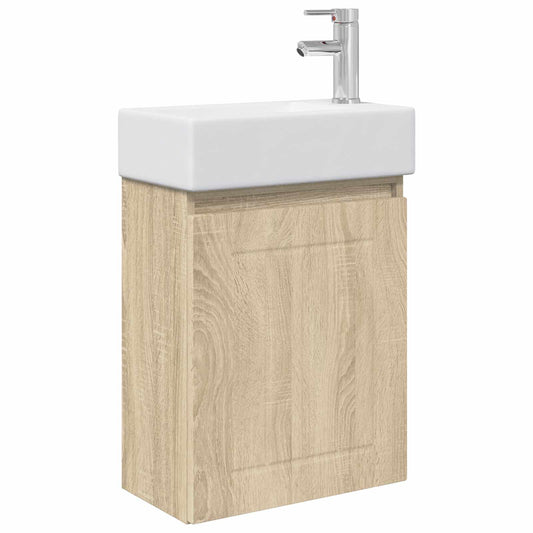 Koupelnová Skříňka S Baterií Dub Sonoma 45,5 X 25,5 X 84 Cm