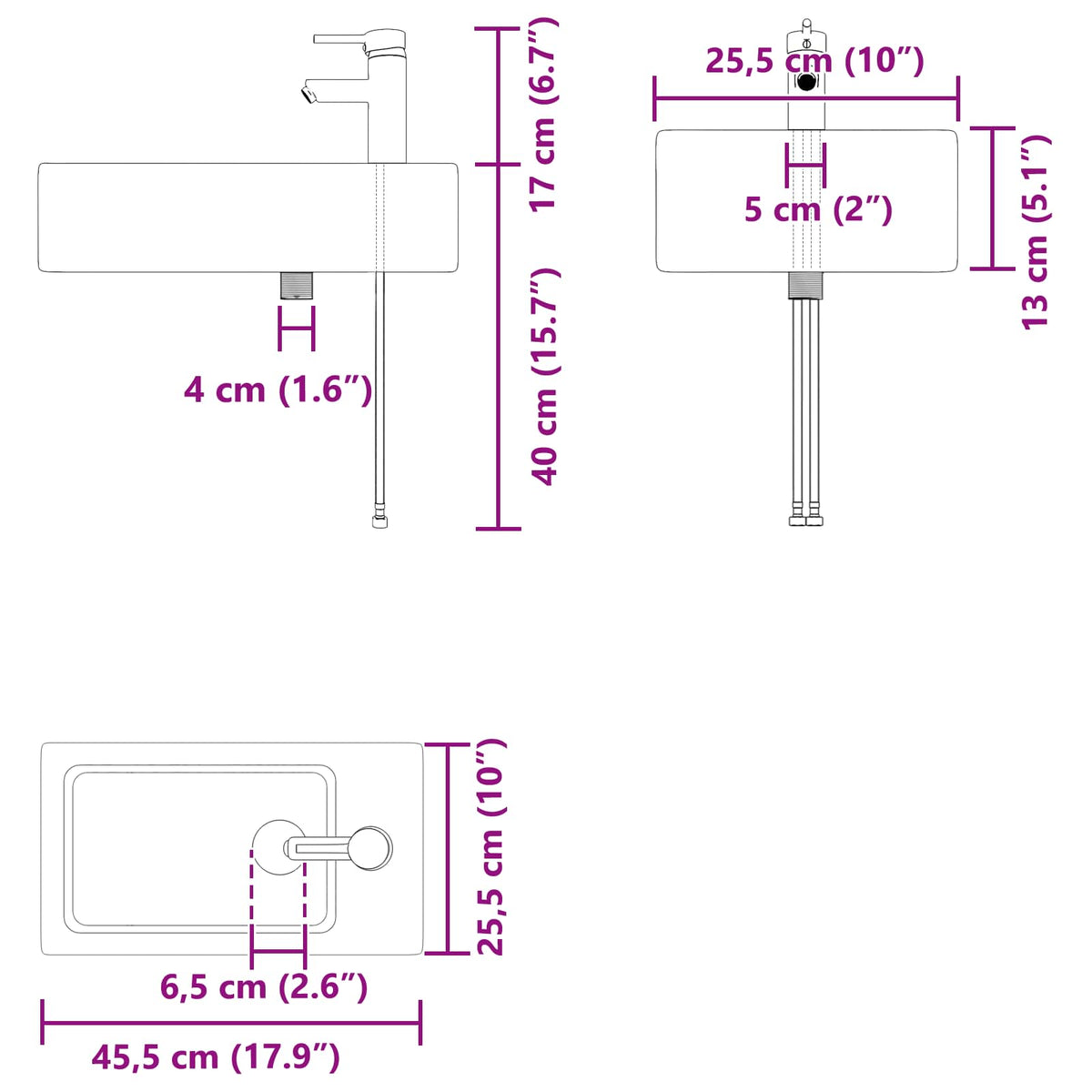 Koupelnová Skříňka S Baterií Betonově Šedá 45,5 X 25,5 X 84 Cm