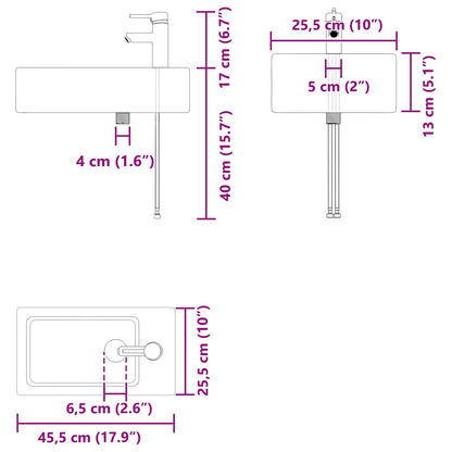Koupelnová Skříňka S Baterií Betonově Šedá 45,5 X 25,5 X 84 Cm