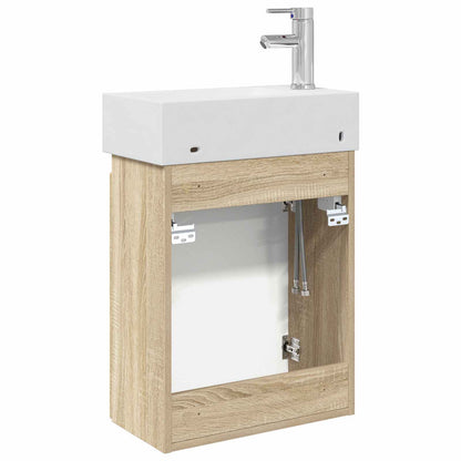 Koupelnová Skříňka S Baterií Dub Sonoma 45,5 X 22,5 X 84 Cm