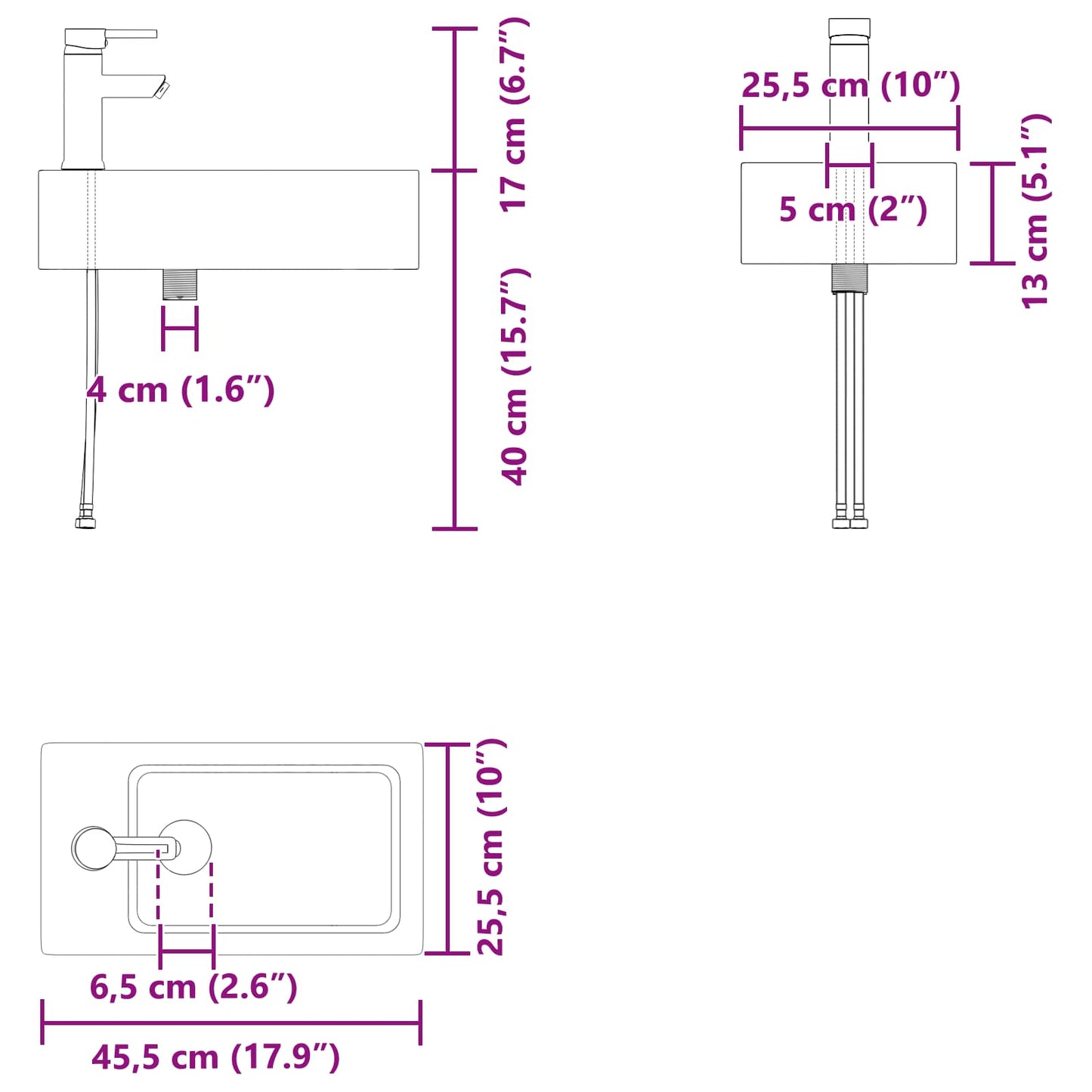 Koupelnová Skříňka S Baterií Dub Sonoma 45,5 X 22,5 X 84 Cm