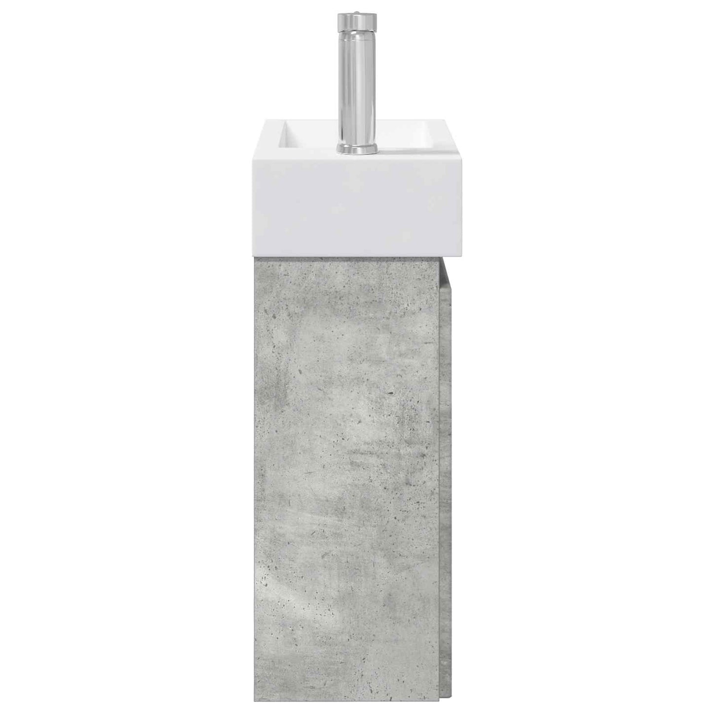 Koupelnová Skříňka S Baterií Betonově Šedá 45,5 X 22,5 X 84 Cm