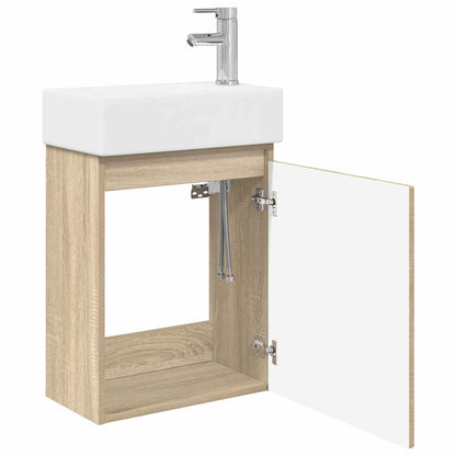 Koupelnová Skříňka S Baterií Dub Sonoma 45,5 X 22,5 X 84 Cm