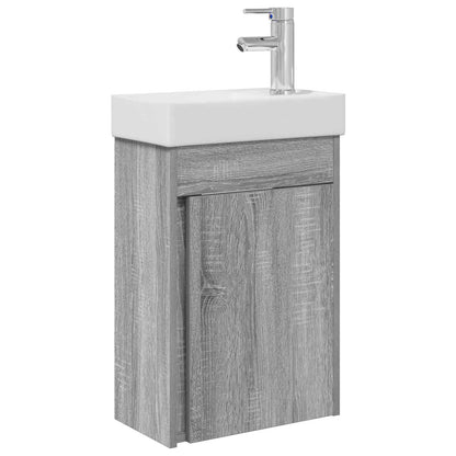 Koupelnová Skříňka S Baterií Šedý Sonoma 40,5 X 22,5 X 62 Cm