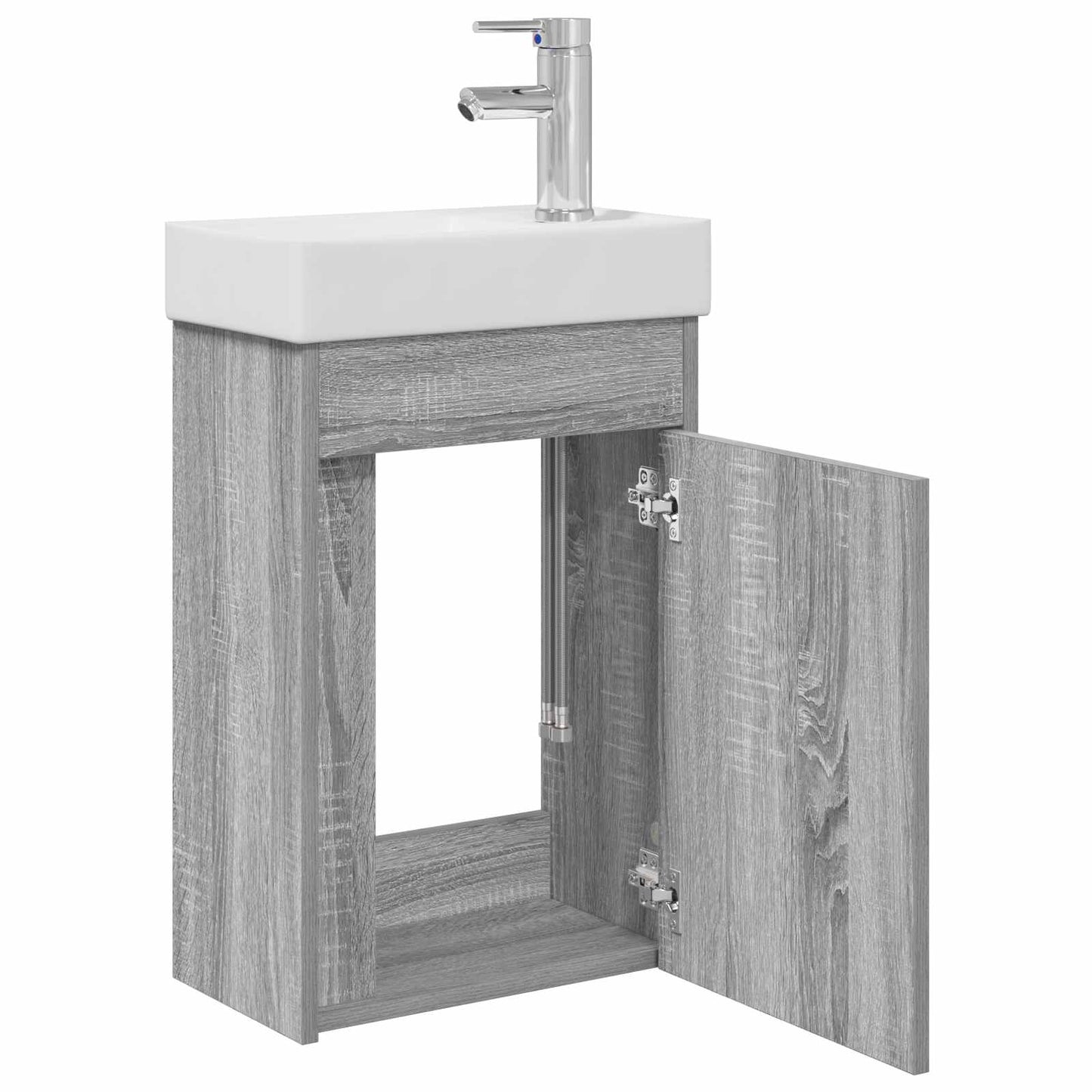 Koupelnová Skříňka S Baterií Šedý Sonoma 40,5 X 22,5 X 62 Cm