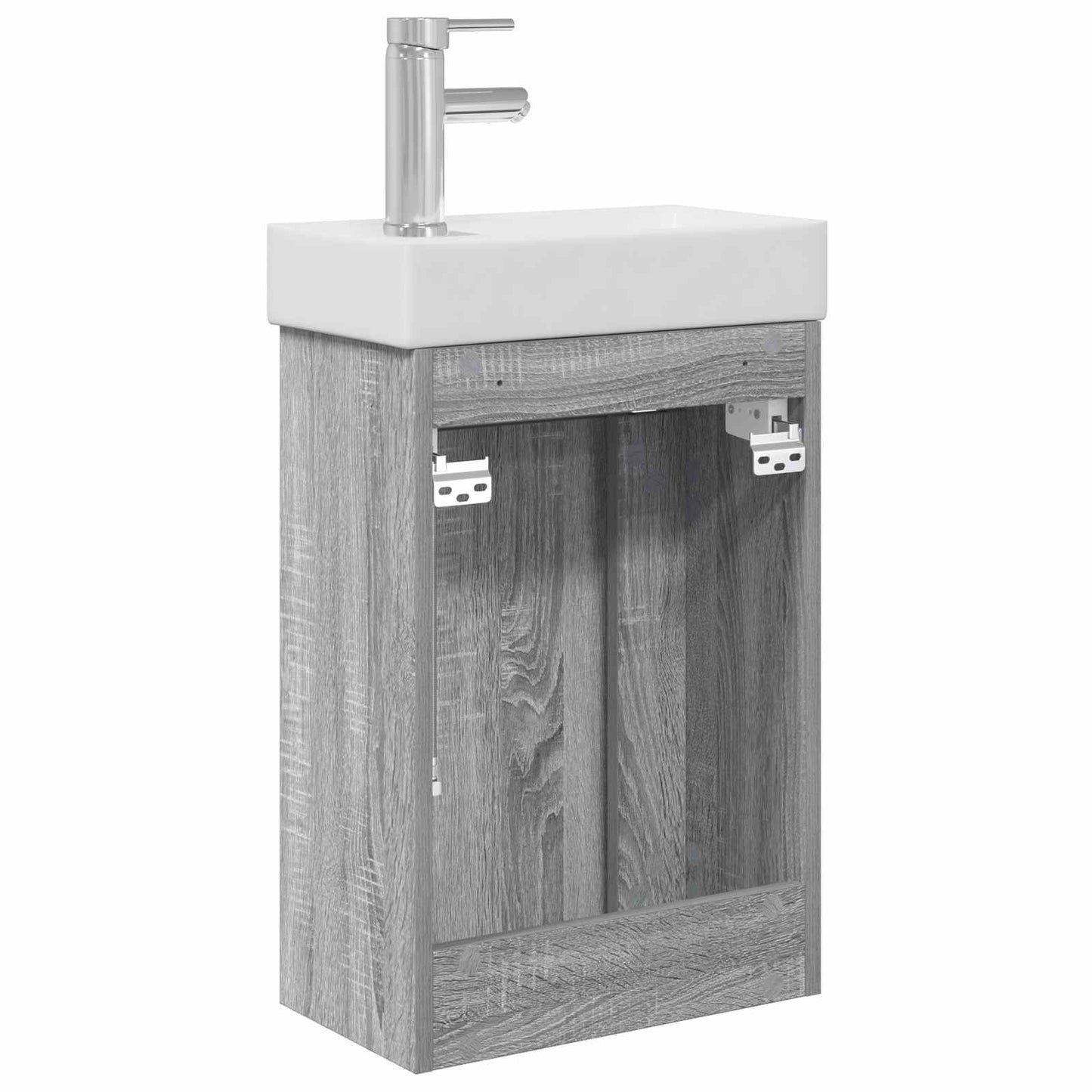 Koupelnová Skříňka S Baterií Šedý Sonoma 40,5 X 22,5 X 62 Cm