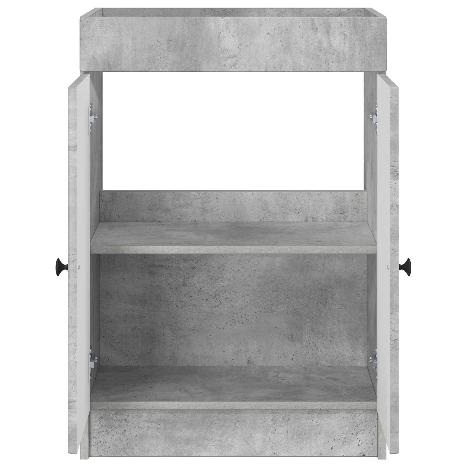 Koupelnová Skříňka Pod Umyvadlo Betonově Šedá 56 X 37,5 X 81 Cm