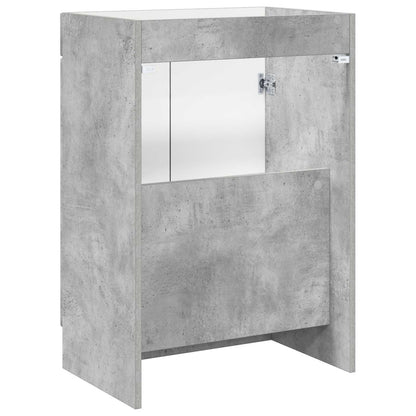 Koupelnová Skříňka Pod Umyvadlo Betonově Šedá 56 X 37,5 X 81 Cm