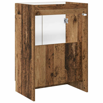 Koupelnová Skříňka Pod Umyvadlo Staré Dřevo 56 X 37,5 X 81 Cm
