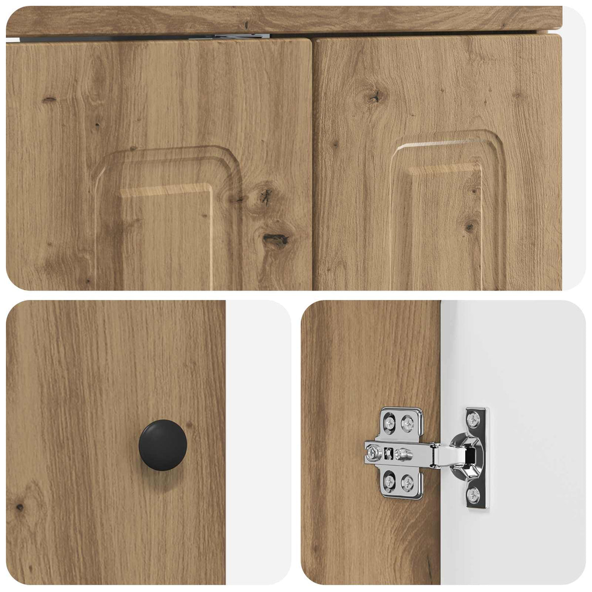 Koupelnová Skříňka Pod Umyvadlo Dub Artisan 56 X 37,5 X 81 Cm