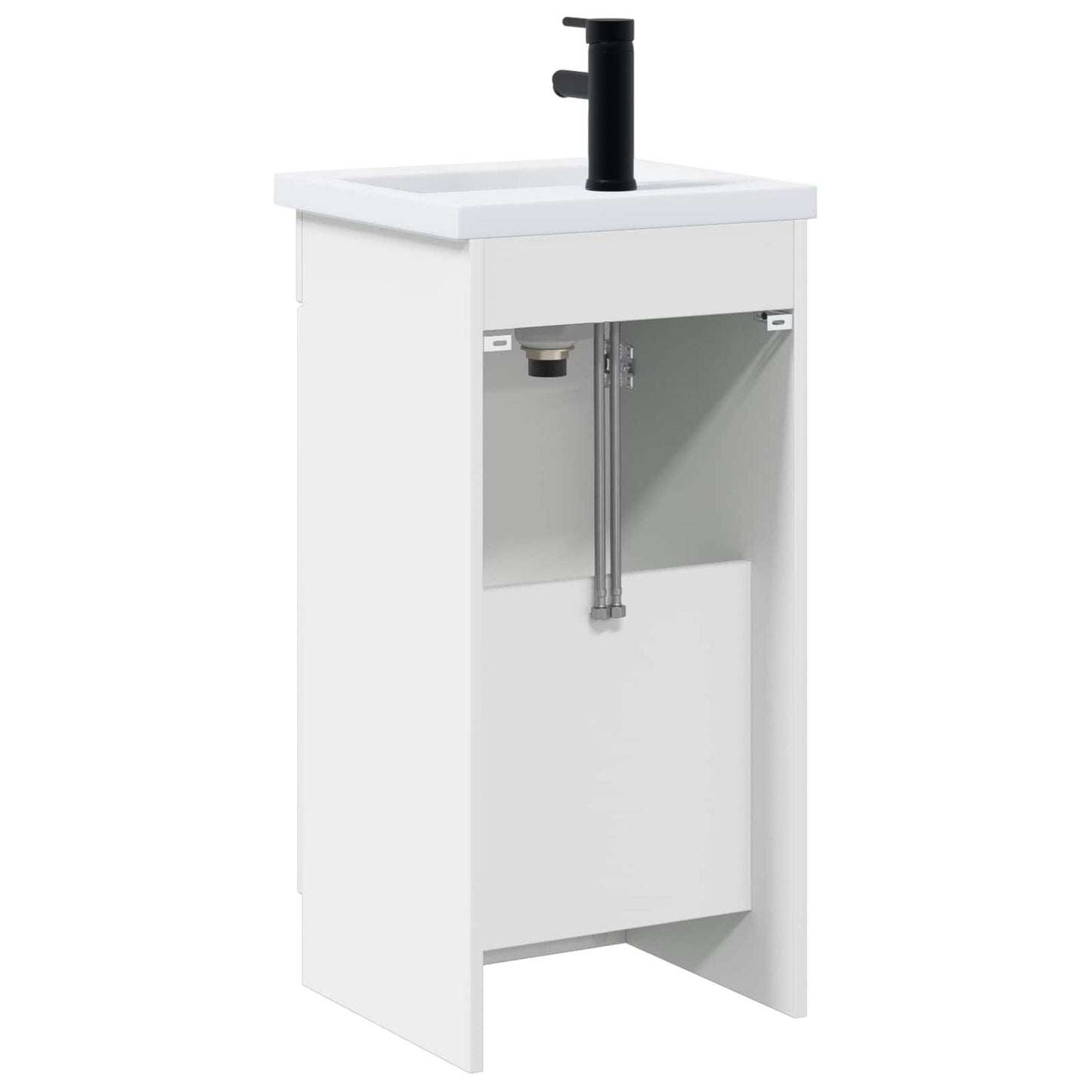 Koupelnová Skříňka Se Dřezem Bílá 42 X 40 X 84,5 Cm