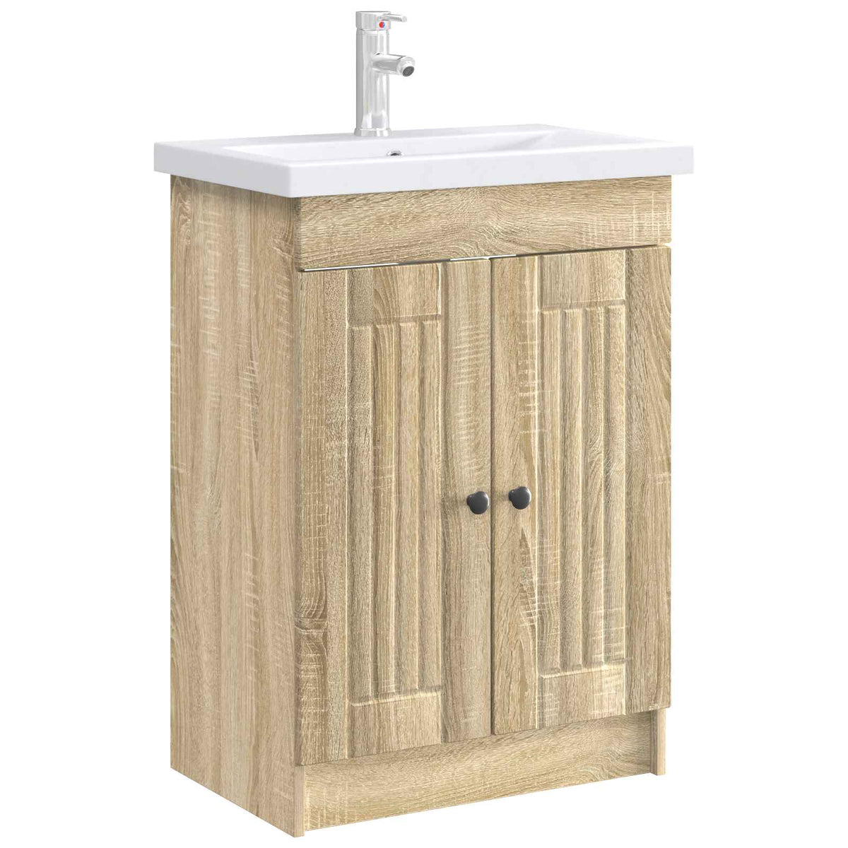 Koupelnová Skříňka Pod Umyvadlo Dub Sonoma 56 X 37,5 X 81 Cm