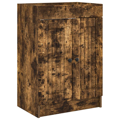 Koupelnová Skříňka Pod Umyvadlo Kouřový Dub 56 X 37,5 X 81 Cm