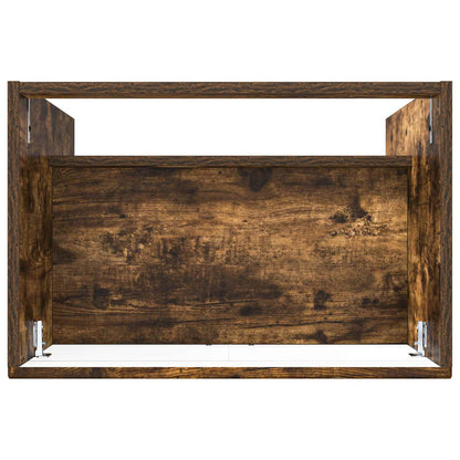 Koupelnová Skříňka Pod Umyvadlo Kouřový Dub 56 X 37,5 X 81 Cm