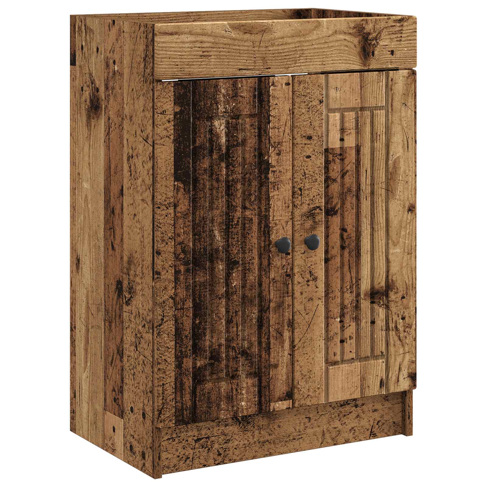 Koupelnová Skříňka Pod Umyvadlo Staré Dřevo 56 X 37,5 X 81 Cm