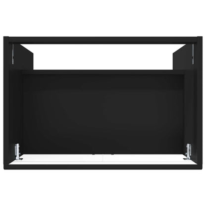 Koupelnová Skříňka Pod Umyvadlo Černá 78,5 X 37,5 X 81 Cm