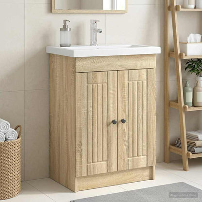 Koupelnová Skříňka Pod Umyvadlo Dub Sonoma 78,5 X 37,5 X 81 Cm