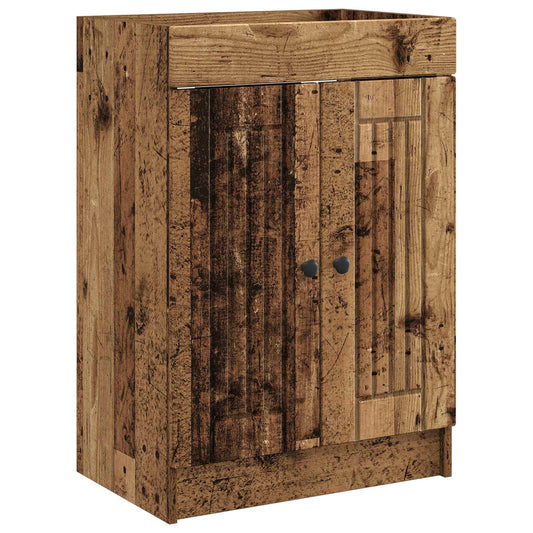 Koupelnová Skříňka Pod Umyvadlo Staré Dřevo 78,5 X 37,5 X 81 Cm