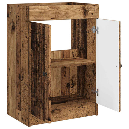 Koupelnová Skříňka Pod Umyvadlo Staré Dřevo 78,5 X 37,5 X 81 Cm