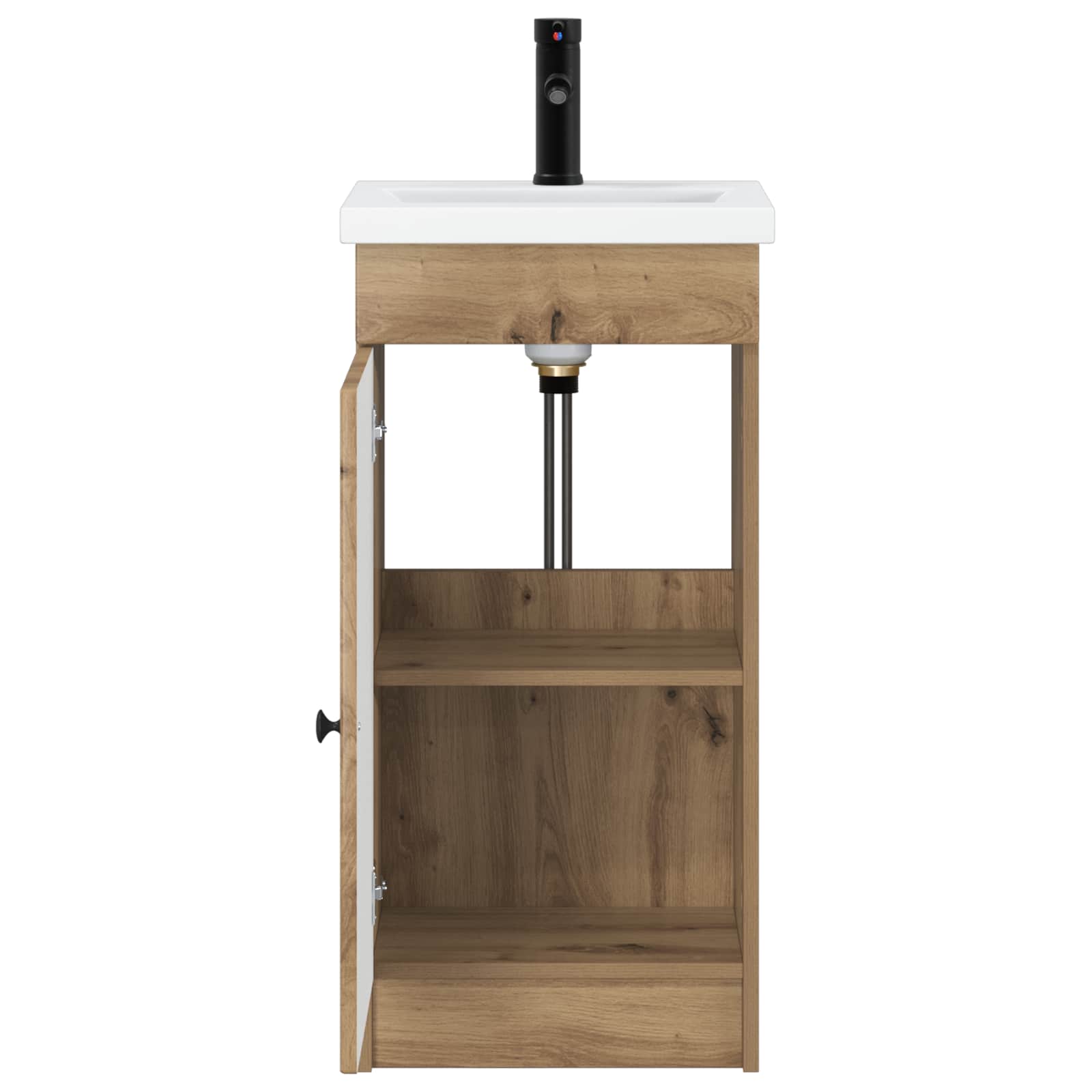 Koupelnová Skříňka Se Dřezem Dub Artisan 42 X 40 X 84,5 Cm