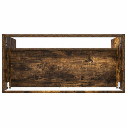 Koupelnová Skříňka Pod Umyvadlo Kouřový Dub 56 X 37,5 X 81 Cm