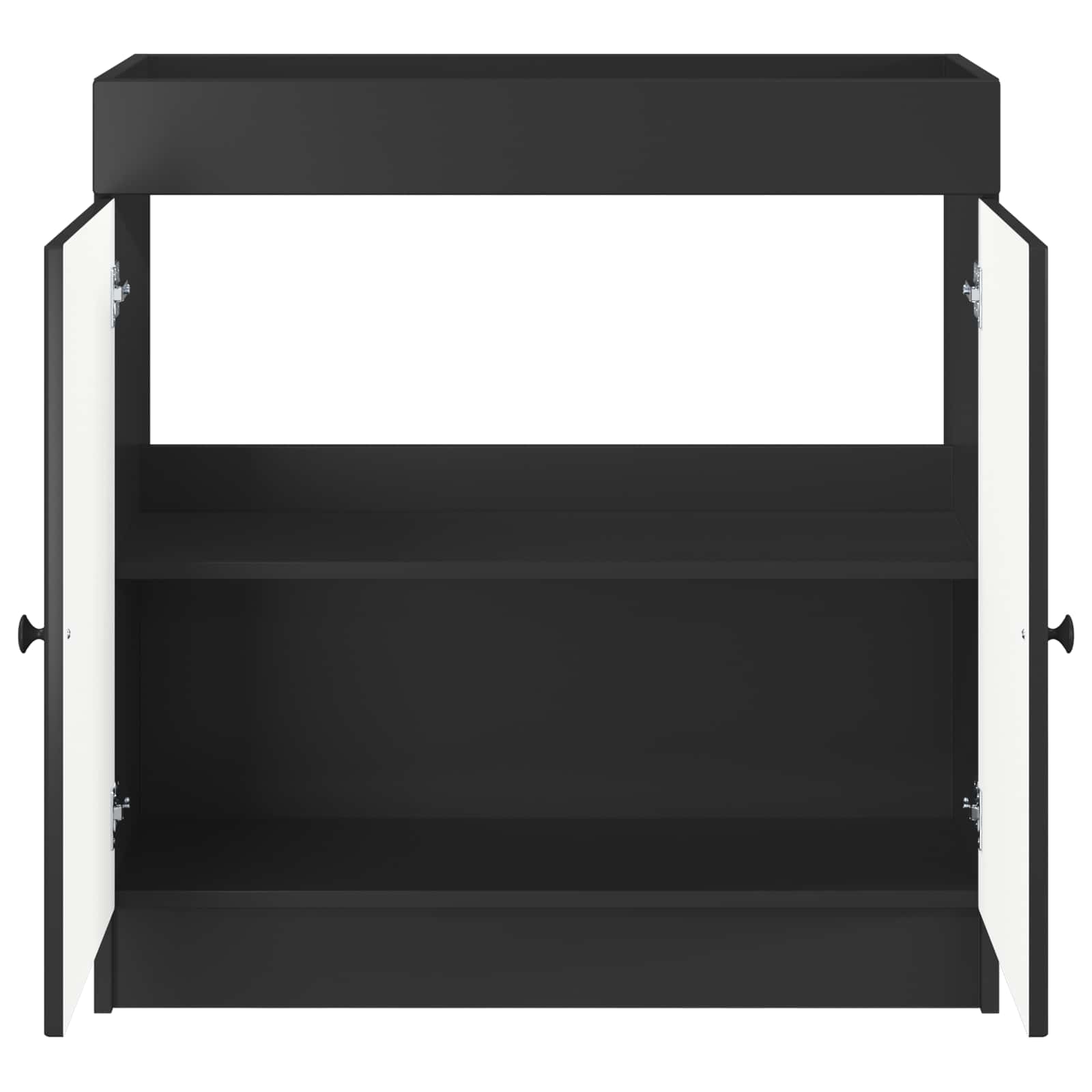 Koupelnová Skříňka Pod Umyvadlo Černá 78,5 X 37,5 X 81 Cm