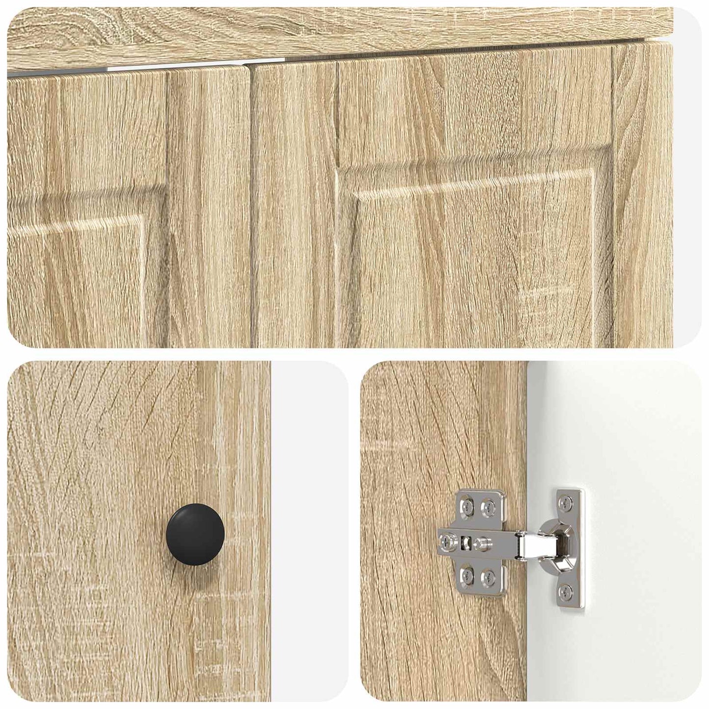 Koupelnová Skříňka Pod Umyvadlo Dub Sonoma 78,5 X 37,5 X 81 Cm