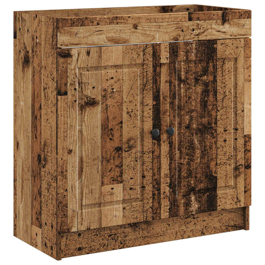 Koupelnová Skříňka Pod Umyvadlo Staré Dřevo 78,5 X 37,5 X 81 Cm