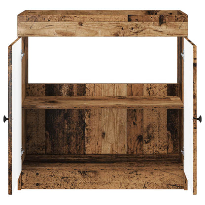 Koupelnová Skříňka Pod Umyvadlo Staré Dřevo 78,5 X 37,5 X 81 Cm