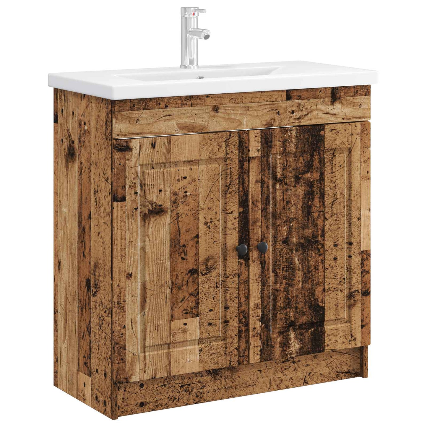 Koupelnová Skříňka Pod Umyvadlo Staré Dřevo 78,5 X 37,5 X 81 Cm