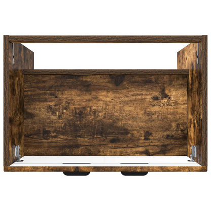 Koupelnová Skříňka Pod Umyvadlo Kouřový Dub 56 X 37,5 X 81 Cm